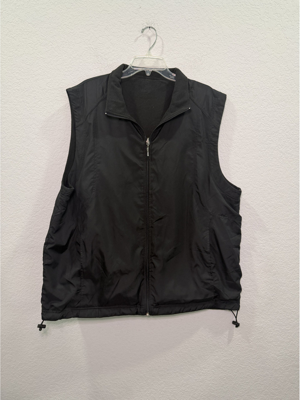 PGA Tour Reversible Men's Zip-Up Vest - Check Measurements